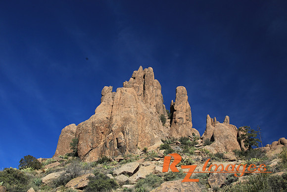 Arizona Scenic Rock Formations-Superstition Mountains.
