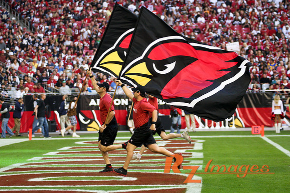 Cardinal Touchdown Celebration at University of Phoenix Stadium.