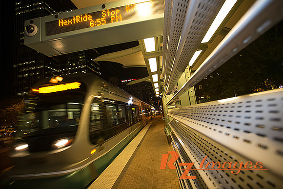 Light Rail in Downtown Phoenix.