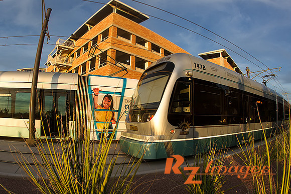 Light Rail in Tempe Arizona.