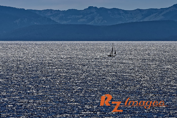 Sailing on Lake Tahoe.