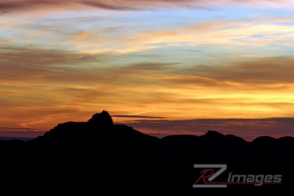Vishnu Temple. Grand Canyon Sunrise from the South Rim.