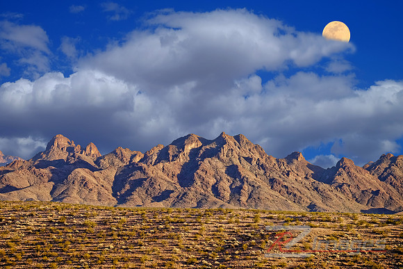 Moonrise-Black Mountains.Bullhead City, Az.