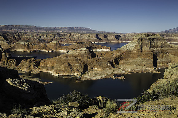 Gunsite Bay-Lake Powell taken from Alstrom Pt. on the north side