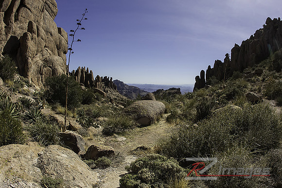 View of the top of Superstition Mountain. Lost Dutchman State Pa