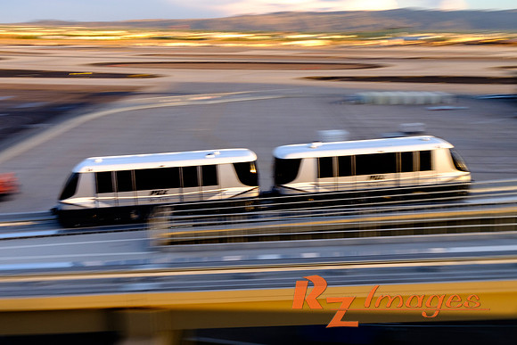 Sky Train at Sky Harbor Airport.(Creative Blur).