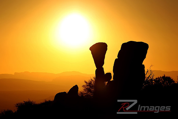 Sonoren Desert Sunrise-Tonto National Forest Near Phoenix, AZ.