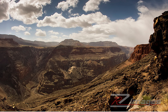 Breathtaking View Of The Grand Canyon From Lava Falls Trail. Nor