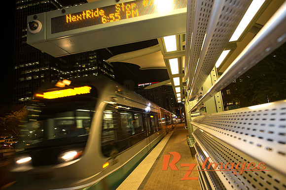 Light Rail in Downtown Phoenix.