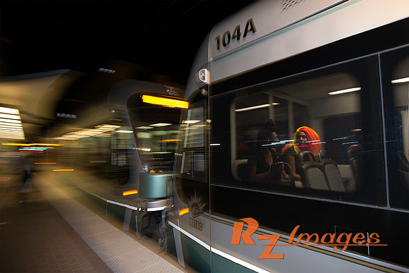 Light Rail in Downtown Phoenix.
