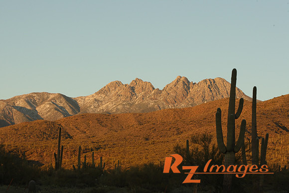 Four Peaks with Snow-Tonto National Forest.