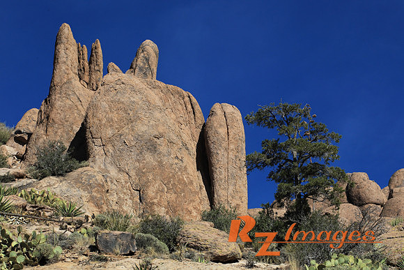 Arizona Scenic Rock Formations-Superstition Mountains.
