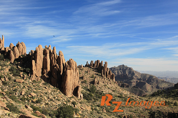 Arizona Scenic Rock Formations-Superstition Mountains.