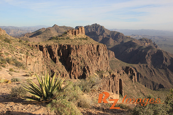 Arizona Scenic Rock Formations-Superstition Mountains.